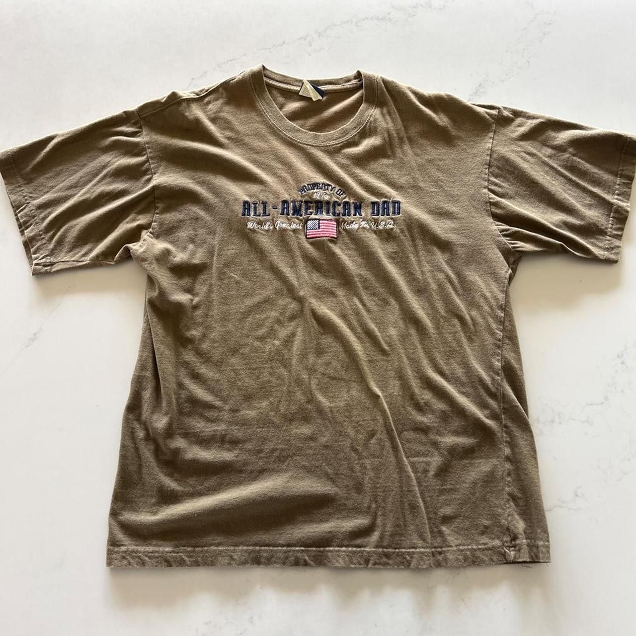 Unbranded Men's Khaki And Brown T-Shirt